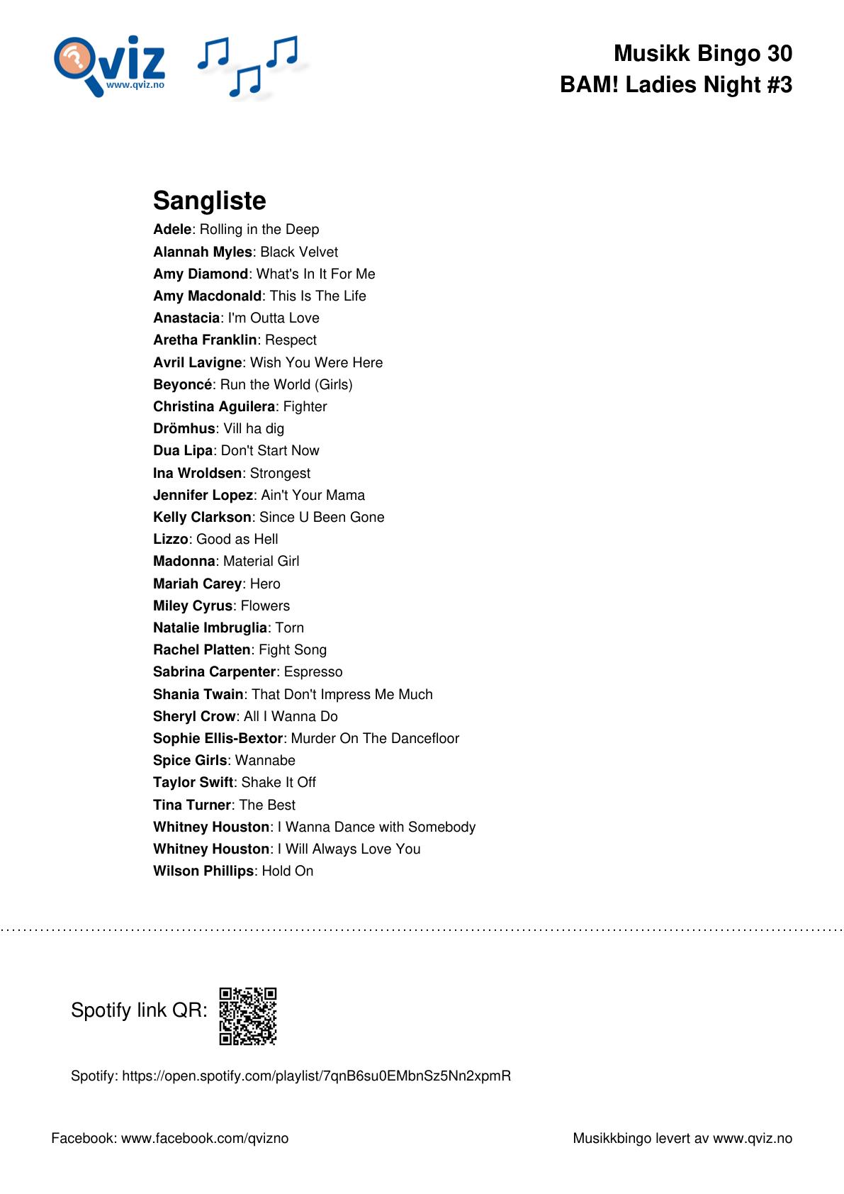 BAM! What a Music Bingo Ladies Night - Bilde 14