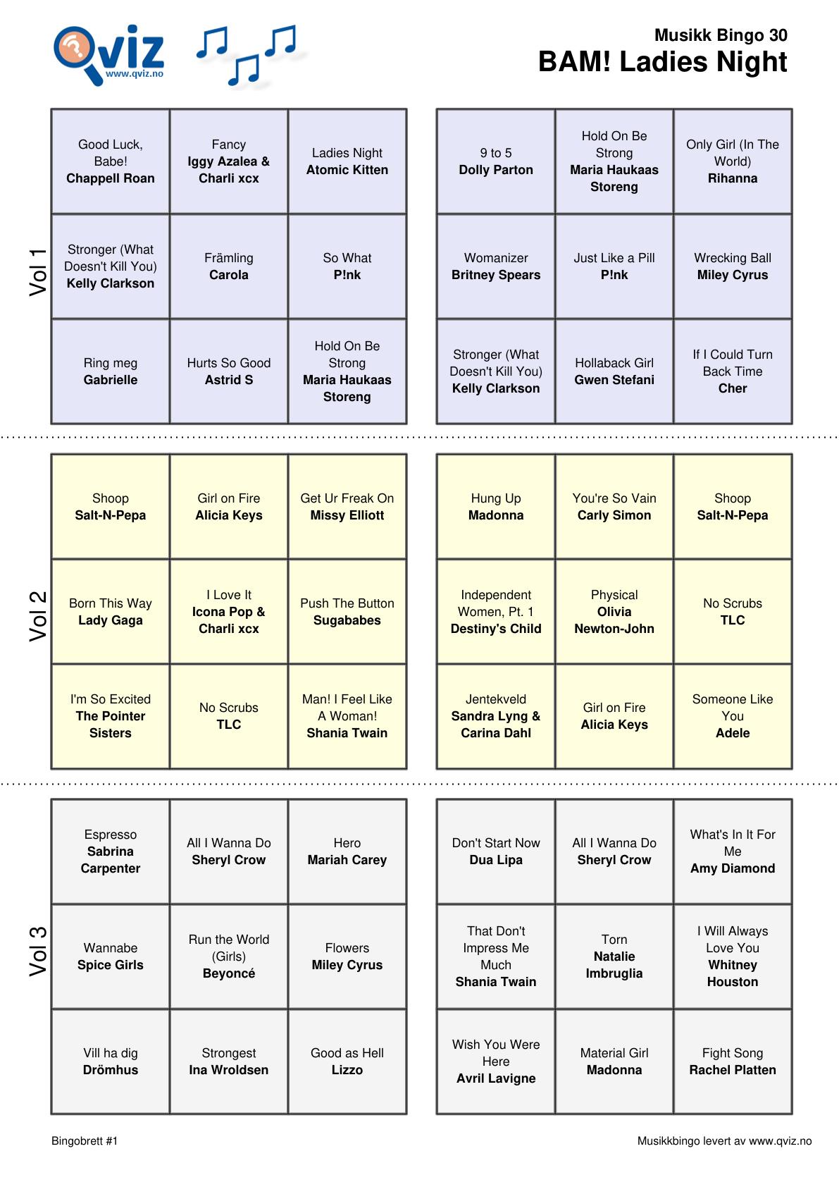 BAM! What a Music Bingo Ladies Night - Bilde 13