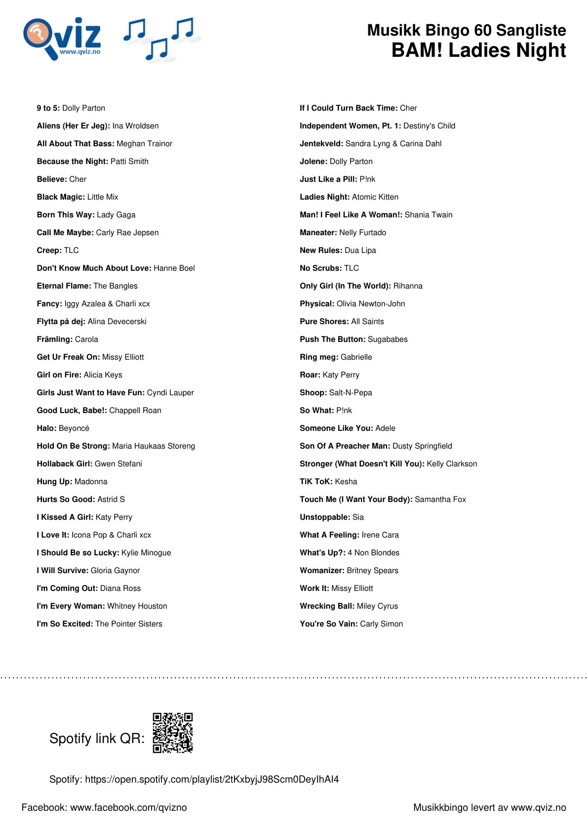 BAM! What a Music Bingo Ladies Night - Bilde 6