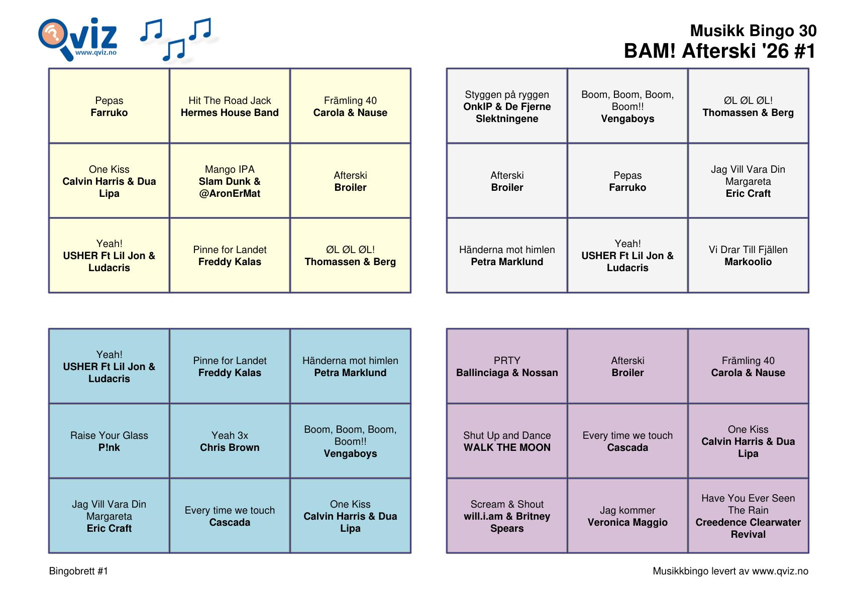 BAM! What a Music Bingo Afterski '26 - Bilde 2