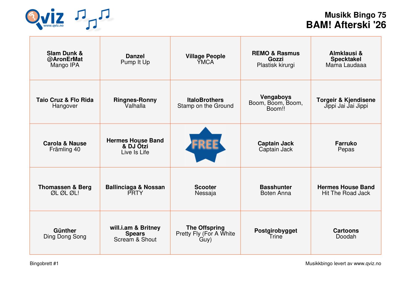 BAM! What a Music Bingo Afterski '26 - Bilde 16