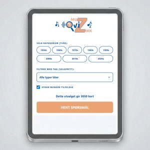 Muzikk Qviz – moderne musikkquiz uten app.