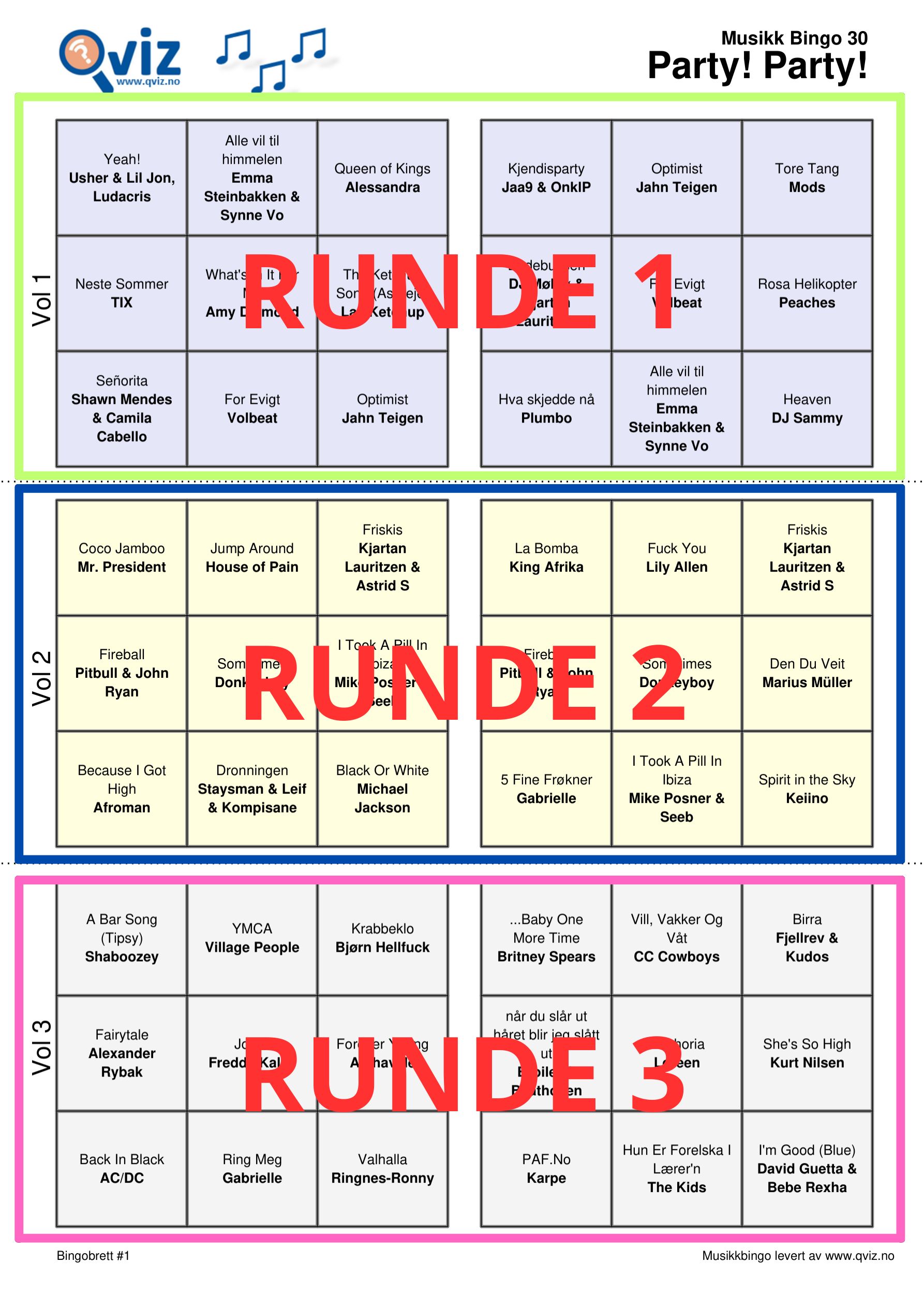 3 runder