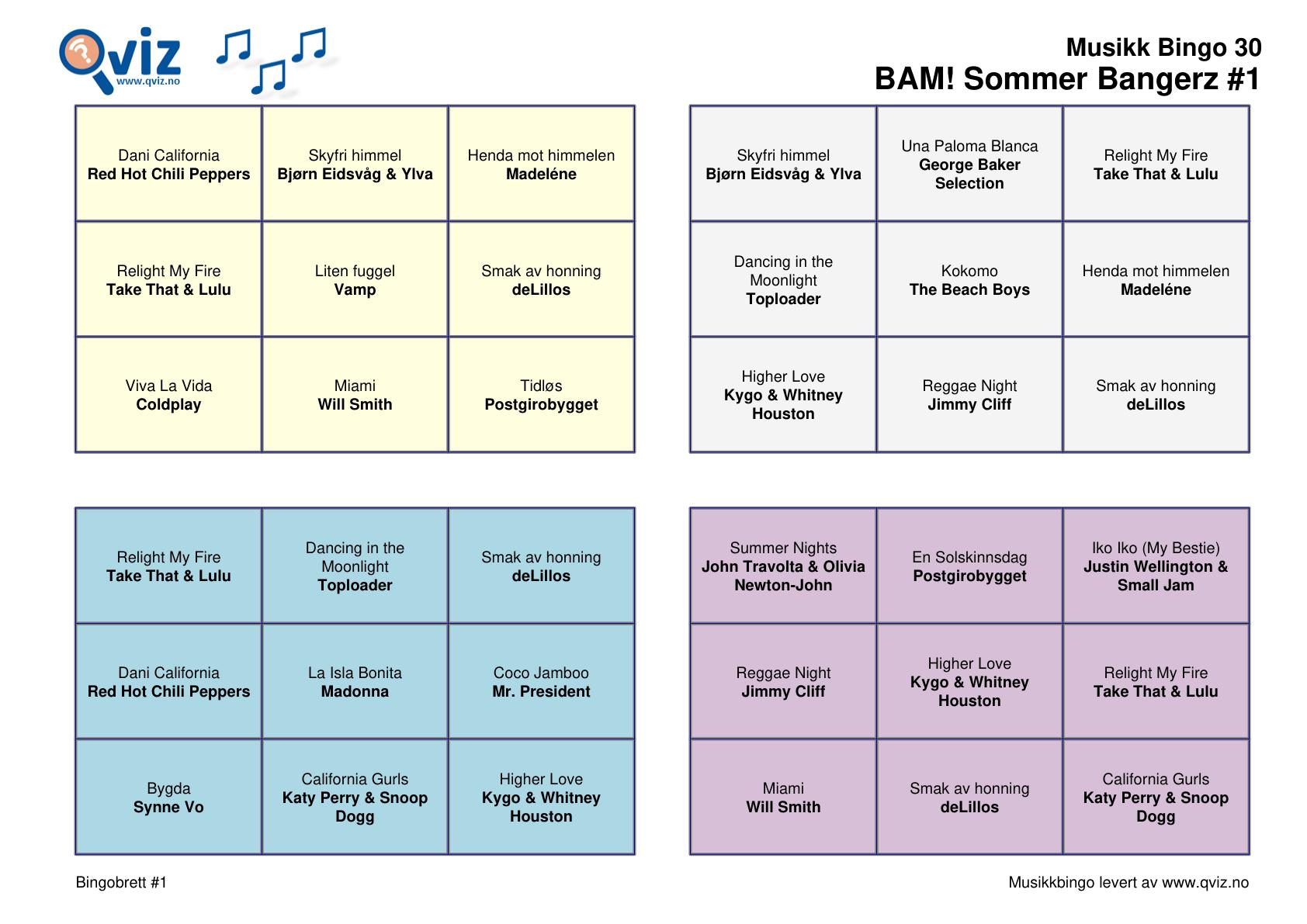 BAM! What a Music Bingo Sommer Bangerz - Bilde 19