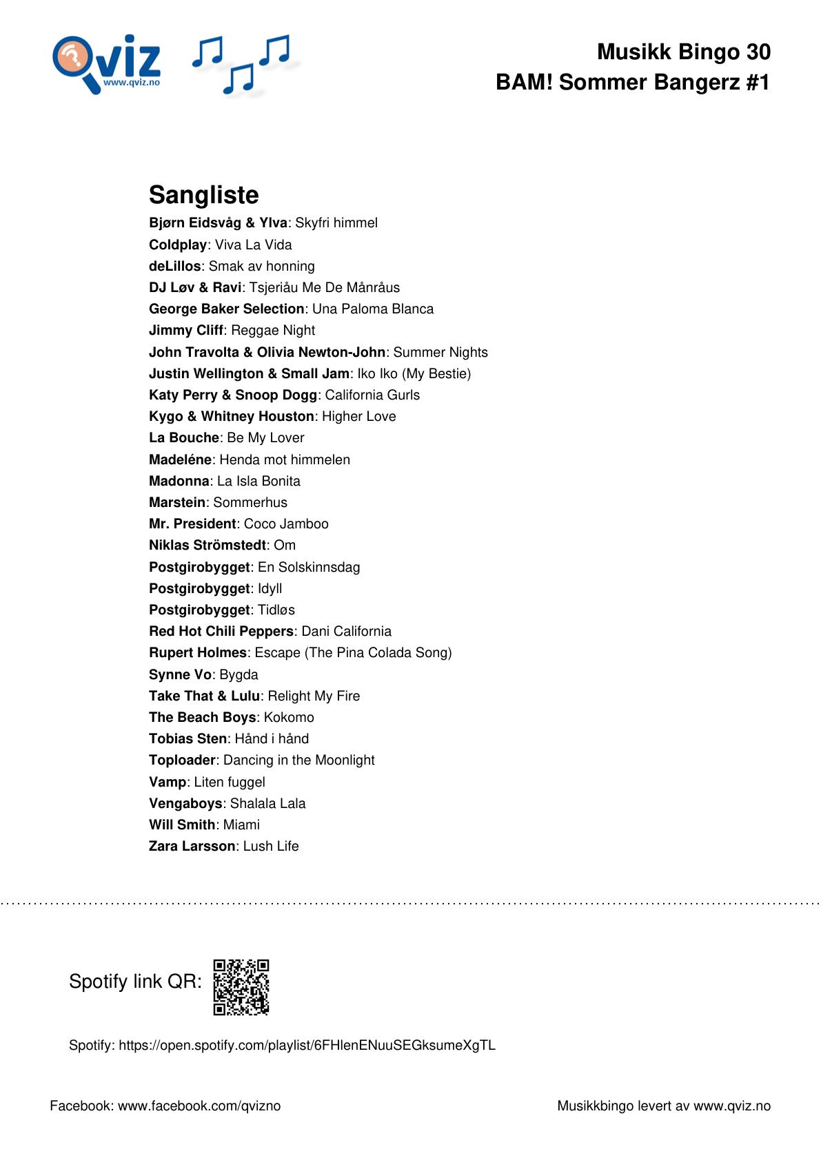 BAM! What a Music Bingo Sommer Bangerz - Bilde 18