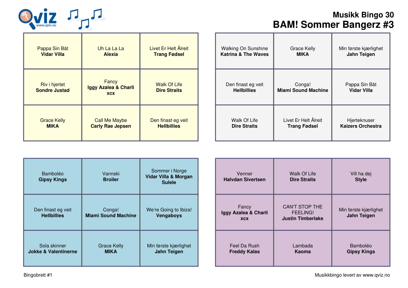 BAM! What a Music Bingo Sommer Bangerz - Bilde 15