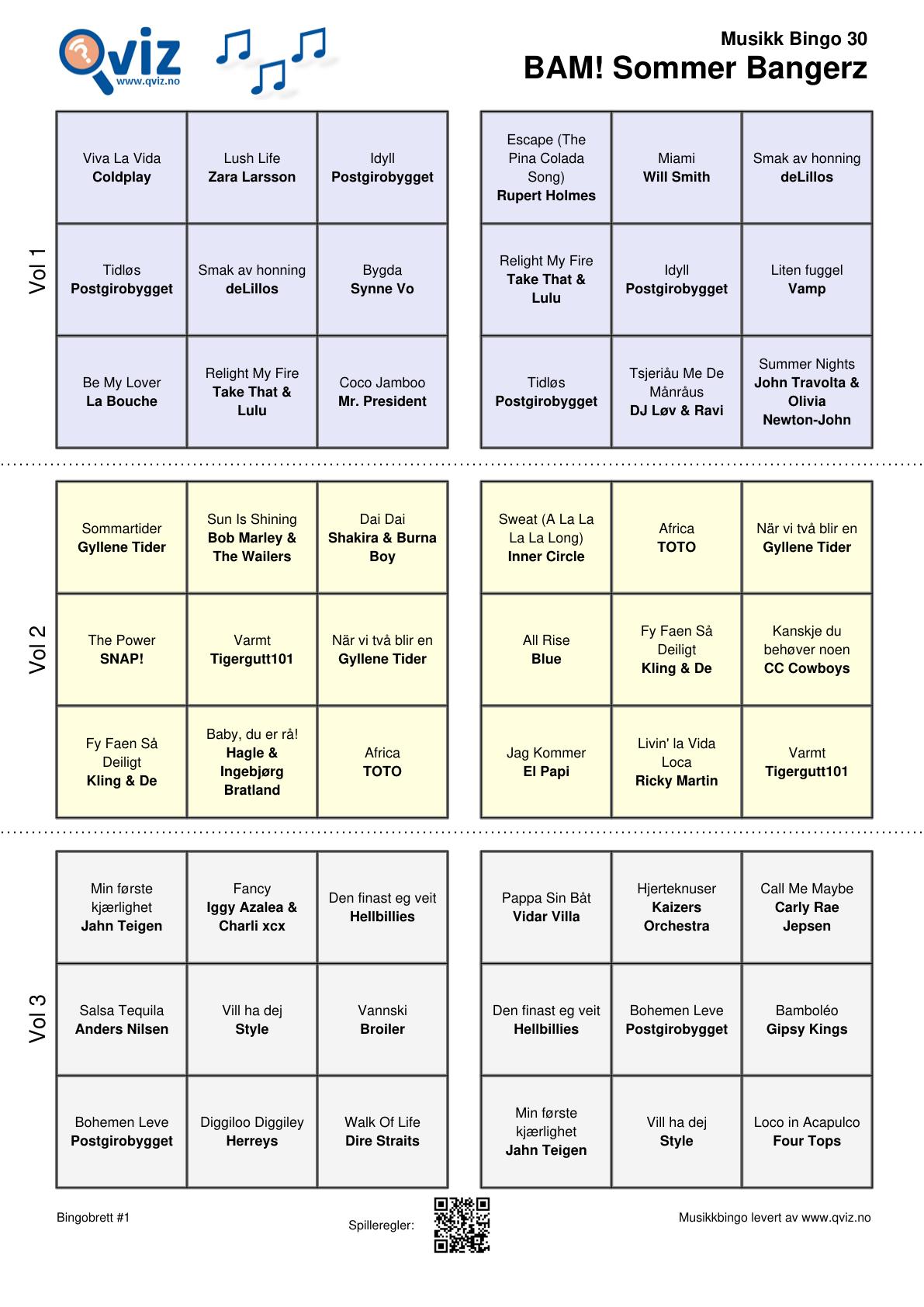 BAM! What a Music Bingo Sommer Bangerz - Bilde 13
