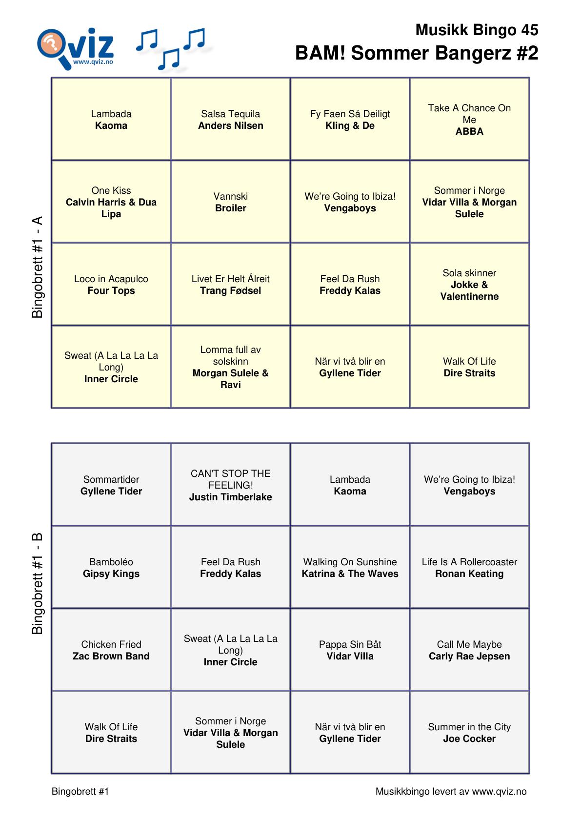 BAM! What a Music Bingo Sommer Bangerz - Bilde 9