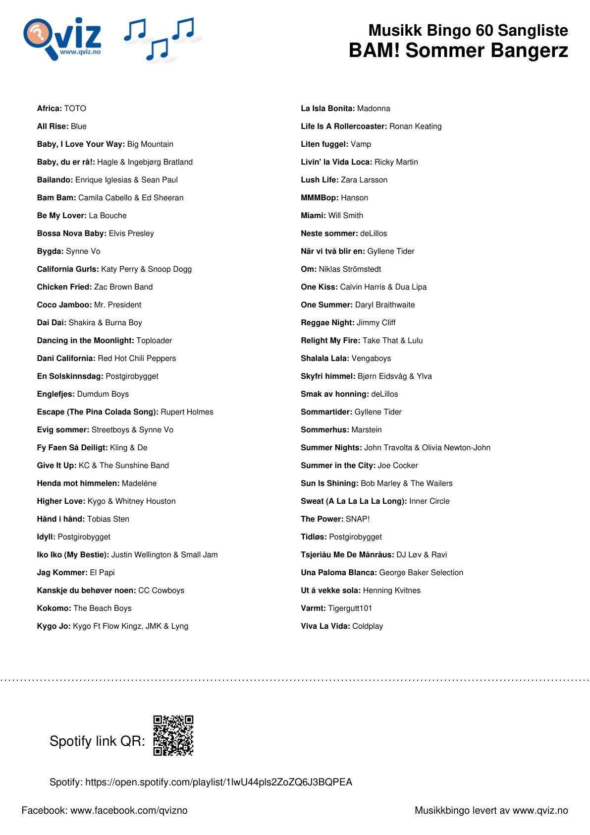 BAM! What a Music Bingo Sommer Bangerz - Bilde 6
